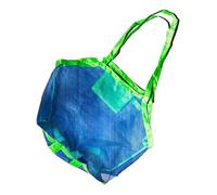 Sac de plage filet 45x26cm bicolore bleu/vert en polyestère - AEROSAC
