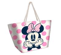 Sac de plage fille Karactermania Disney Minnie Dots Blanc 37x52x17 cm