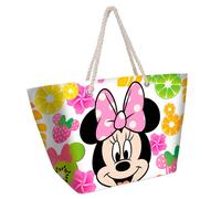 Sac de plage fille Karactermania Disney Minnie Fruits Blanc 37x52x17 cm