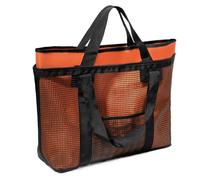 Sac de plage - Fourre-tout en maille de grande taille, doublure imperméable et compartiments spacieux | Poignées renforcées pour serviettes, jouets de sable, essentiels de pique-nique, attrezzatur