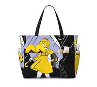 Sac de plage fourre-tout « Ne sois pas une garce salée » pour femme, grand format, avec fermeture éclair et poche imperméable, sac de sport pliable et léger, idéal pour les ges, les courses, la natat