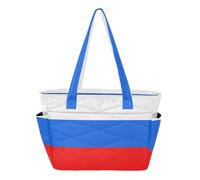 Sac de plage fourre-tout pour infirmière, voyage, travail avec housse pour ordinateur portable de 14 pouces, drapeau russe