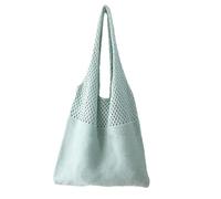 Sac de plage Hobo | Sac à main élastique tendance de luxe pour femme - Sac de plage en crochet avec une fabrication exquise, vert clair, Refer to description