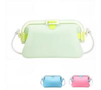 Sac de plage imperméable en silicone pour femme 2 L pliable avec sangle | Silicone anti-sable et anti-taches, fermeture à clip sécurisée, design flottant, pliable, gain de place, plage, piscine