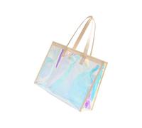 Sac de plage imperméable pour femme - Coloré - Portable - En TPU - Idéal pour la natation, la gym, les voyages, les activités de plein air - Sac de plage étanche pour femme, abricot, Taille unique