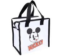 Sac de plage - MICKEY - Blanc - Réutilisable - Idéal pour petits objets - Dimensions H21/33cm x L22cm