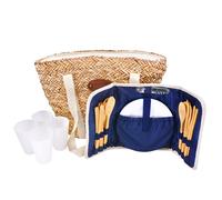 Sac de plage pique-nique lin 4p