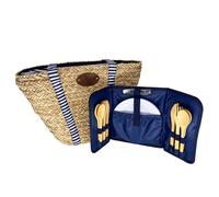 Les Jardins de la Comtesse - Sac de Plage avec kit Pique-Nique Riviera - 4 Personnes