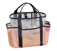 Sac de Plage pour Femmes | Grand Cabas de Voyage Filet Multi-Poches | Sac d'Organisation Extérieur de Voyage pour Serviettes Crème Solaire Chapeaux Lunettes Vêtements
