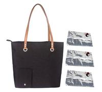 Sac de plage pour vin - Sac de transport portable de 30 x 30 cm | Grand porte-gobelet isotherme en tissu Oxford noir avec 3 distributeurs de boissons pour les amoureux, les concerts et les événements