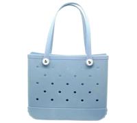 Sac De Plage,Sac De Plage Femme Sac de plage imperméable grand fourre-tout sac à main à bandoulière dame grande capacité de rangement sac à main mode femmes plage fourre-tout Bogg Bag(Blue-36x30x13cm)