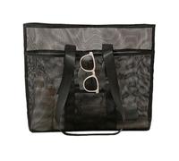 Sac de plage - Sac de rangement de voyage portable - Grande capacité, organisateur de plage, fournitures de voyage multifonctionnelles pour serviette, cosmétiques, maillot de bain, Noir , Refer to