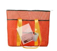 Sac de plage - Sac fourre-tout en maille pour la plage | Organisateur de rangement résistant au sable pour téléphone portable, maillot de bain, crème solaire, lunettes de soleil, serviette, chapeau