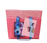 Sac de plage | Sac fourre-tout en maille pour la plage - Pochette pliable Hobo Sac à main pour serviette, chapeau, bouteille d'eau, clés, portefeuille, téléphone portable, maillot de bain, crème