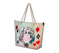Karactermania Harley Quinn Mad Love-Sac de Plage Soleil, Beige, 52 x 37 cm