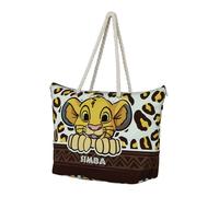 Sac de Plage Soleil - Disney Roi Lion Leopard - Jaune - Taille Unique