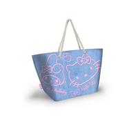 Sac de Plage Soleil - Hello Kitty Denim - Bleu - Taille Unique