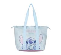 Sac de plage Stitch - Bleu - 47x33x15cm - Fabriqué en polyester - Sac en tissu avec fermeture éclair - Compartiment principal spacieux - Produit Original Fabriqué en Espagne