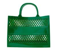 Sac de plage tendance en PVC de grande capacité pour bouteille de champagne, Vert, Taille unique