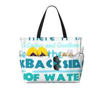 Sac de plage The Backside Of Water-Jungle Cruise pour femme, grand format, avec fermeture éclair et poche étanche, sac de sport pliable et léger idéal pour les voyages, les courses, la natation et le