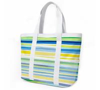 Sac de Plage Vert Jaune Citron Sac Fourre Tout Voyage Tote Bag Piscine Avec Fermeture Éclair Cabas de Voyage Accessoire Plage Pliable Et Léger Beach Travel Bag Gym Cabas Femme 33x32cm/1 Pièce