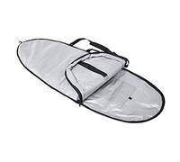 Sac de Planche de Surf Housse de Transport Durable avec Fermeture éclair pour Planche de Surf Longboard, Polyester Argent Noir 75,2x25,6 Pouces (6.4)