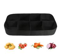 Sac de plantation, rectangulaire, très résistant, avec 8 compartiments, pour la culture de pommes de terre, pour le jardinage en intérieur et en extérieur, ainsi que pour la culture de pommes de terre