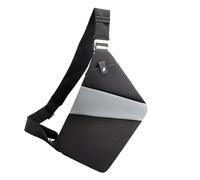 Sac de poitrine à bandoulière pour homme - Sac de transport à bandoulière fin | Sac de voyage en nylon 210 g | Sacs imperméables multi-poches | 20 x 2 x 32 cm, sac banane antivol décontracté pour les