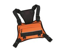 Sac de poitrine avec panneau arrière en maille | Poche avant zippée, détails en toile et points de fixation inférieurs à clipser