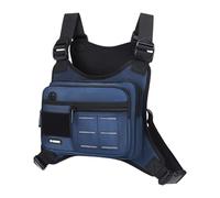 Sac de Poitrine Course - Gilet Sports Cyclisme Plein Air - Sangles Fixation Ajustables Tissu Polyester | Pochette Ventrale Hommes | Sacoche Randonnée Rig Pouch pour Gym Pêche Voyage Route Travail