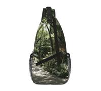 Sac de poitrine croisé en polyester durable avec imprimé unique Street Noon pour les trajets et les voyages