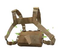 Sac de poitrine de course - Gilet tactique pour homme avec sangles réglables | Sac à dos léger d'extérieur pour la chasse, l'escalade, la randonnée, la plage, la gym, les voyages urbains, le camping