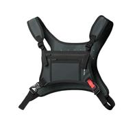 Sac de poitrine de sport multifonction pour homme résistant à l'eau, gris foncé