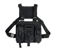 Sac de Poitrine de Sport,Sac de Poitrine Étanche pour Pistolets avec Bandoulière Réglable et Fermeture Éclair a Double Sens pour la Course a Pied,Randonnée,Entraînements,Marche,Chasse,Pêche