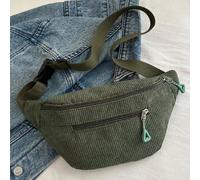 Sac de poitrine décontracté à fermeture éclair et poche latérale de couleur unie, convenant pour le shopping, le rangement du portefeuille, également adapté aux jeunes femmes, aux étudiants, aux jeune