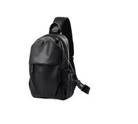 Sac de Poitrine décontracté for Hommes, Sac à bandoulière Solide for l'extérieur, Oxford imperméable Multicouche, Petite Sacoche pour EntraîNements,Cyclisme,RandonnéE(Leather)