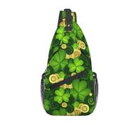 Sac De Poitrine Dessins De La Saint-Patrick Faits À La Main Sac À Dos D'Extérieur Casual avec Bretelles Réglables Sling Épaule Cross Body Bag, pour Office, Voyage, Outdoor, Sports