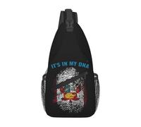 Sac De Poitrine Drapeau Péruvien du Pérou Empreinte Digitale C'est dans Mon Sac À Dos D'Extérieur Femme avec Bretelles Réglables Sacs Poitrine, pour Excursion, Office, Camping