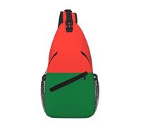Sac de poitrine en polyester durable avec imprimé drapeau de Madagascar unique pour les trajets et les voyages