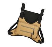 Sac de poitrine étanche pour sports d'extérieur - Léger - Avec plusieurs poches - Pour le cyclisme, la randonnée, kaki