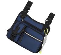 Sac de poitrine fonctionnel multifonction en nylon avec poches d'accès rapide pour diverses occasions en plein air pour homme, Bleu, Beauté de masse