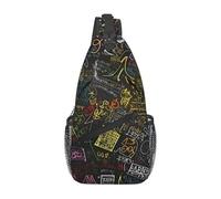 Sac De Poitrine Formule Mathématique Petit Sac À Bandoulière avec Bretelles Réglables Moderne Sacs Poitrine, pour Office, Voyage, Sports, Cyclisme