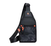 Sac De Poitrine Homme Sac de poitrine étanche for hommes, sac de rangement de Documents de changement de téléphone portable, Sports de plein air loisirs(Black)