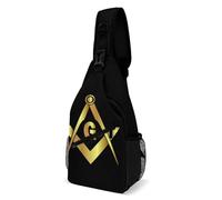 Sac De Poitrine Homme Symbole De La Cabane Maçonnique Pliable Sac De Poitrine Étanche Sling Bag Pour Femme Randonnée École