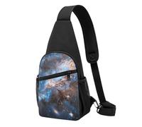 Sac de poitrine imprimé univers galaxie pour homme et femme, sac banane d'extérieur à bandoulière pour randonnée, sac de sport, Noir , Taille unique, Sac à dos décontracté