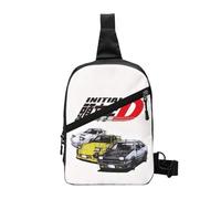Sac de poitrine Initial D Neon Ae pour hommes Sling Sac à dos à bandoulière Sac de poitrine Sac de voyage Randonnée Sac à bandoulière