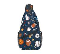 Sac De Poitrine Jeu De Baseball Sportif Sac À Dos À Bandoulière Multifonctionnel Moderne Sacs Triangle, Pour Sports, Randonnée, Voyage