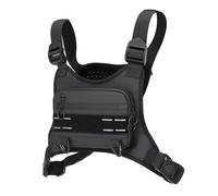 Sac de poitrine Koculemi pour homme et femme - Léger - Course à pied, téléphone - Espace de rangement supplémentaire - Noir, One Size