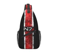 Sac de Poitrine Mass Effect-N7 Sling Sac à Dos Sac à Dos Sac à Dos Randonnée Voyage Sac à Dos Sac à Dos Bandoulière Sac à Dos Pochette Cadeaux de Sport de Vacances