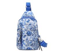 Sac de poitrine matelassé à la mode pour femme avec fermeture éclair brodée Sac à bandoulière pour le travail et les sorties, multicolore, 5.51x3.15x1.38 inch